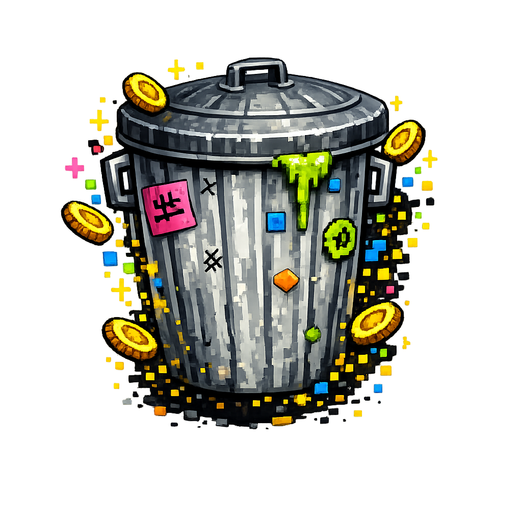 Pixel Trash Can